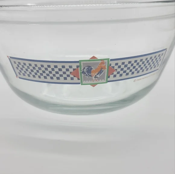 Vintage 1986 Anchor OvenwareHallmark Cards Mixing Bowl 2.5 Qt